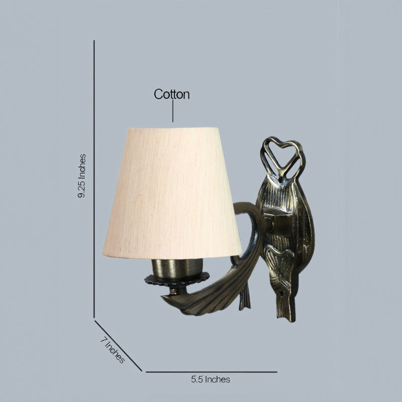 Wall Lamp - Love Gleam Atva Conical Wall Lamp - Off White