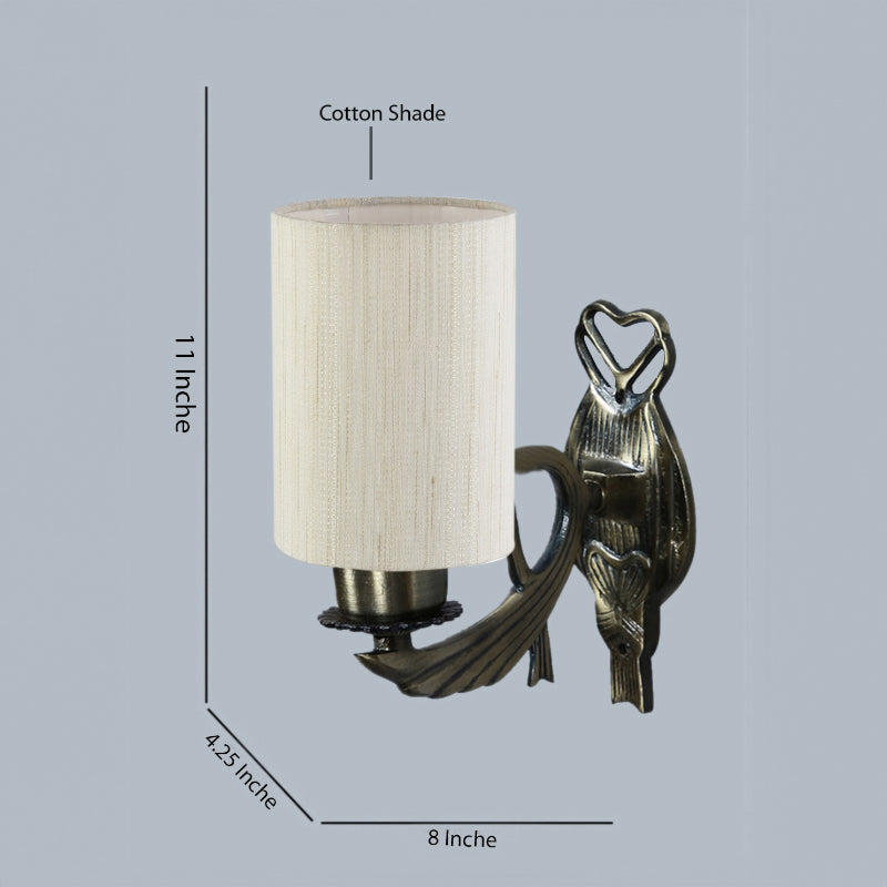 Wall Lamp - Love Gleam Atva Cylindrical Wall Lamp - Off White