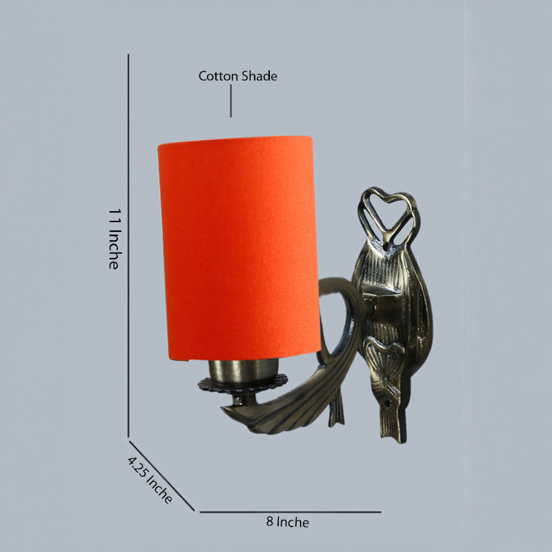 Wall Lamp - Love Gleam Atva Cylindrical Wall Lamp - Orange