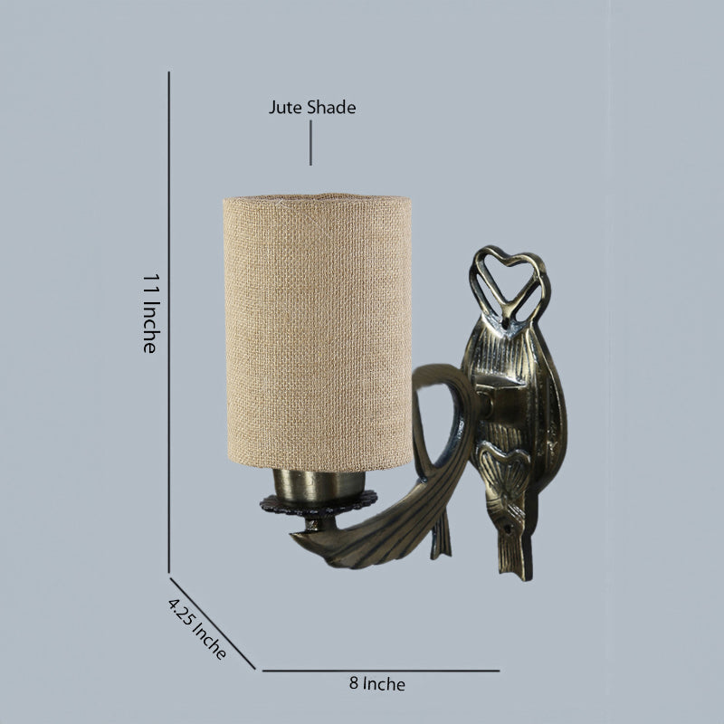 Wall Lamp - Love Gleam Atva Cylindrical Wall Lamp - Beige