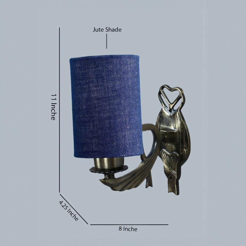 Wall Lamp - Love Gleam Atva Cylindrical Wall Lamp - Blue