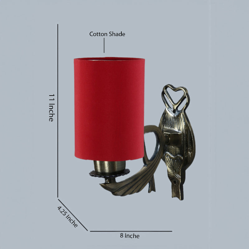 Wall Lamp - Love Gleam Atva Cylindrical Wall Lamp - Red