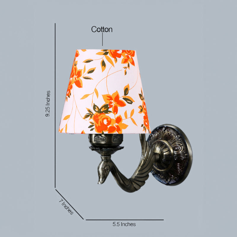 Wall Lamp - Amro Retro Ibis Flora Conical Wall Lamp