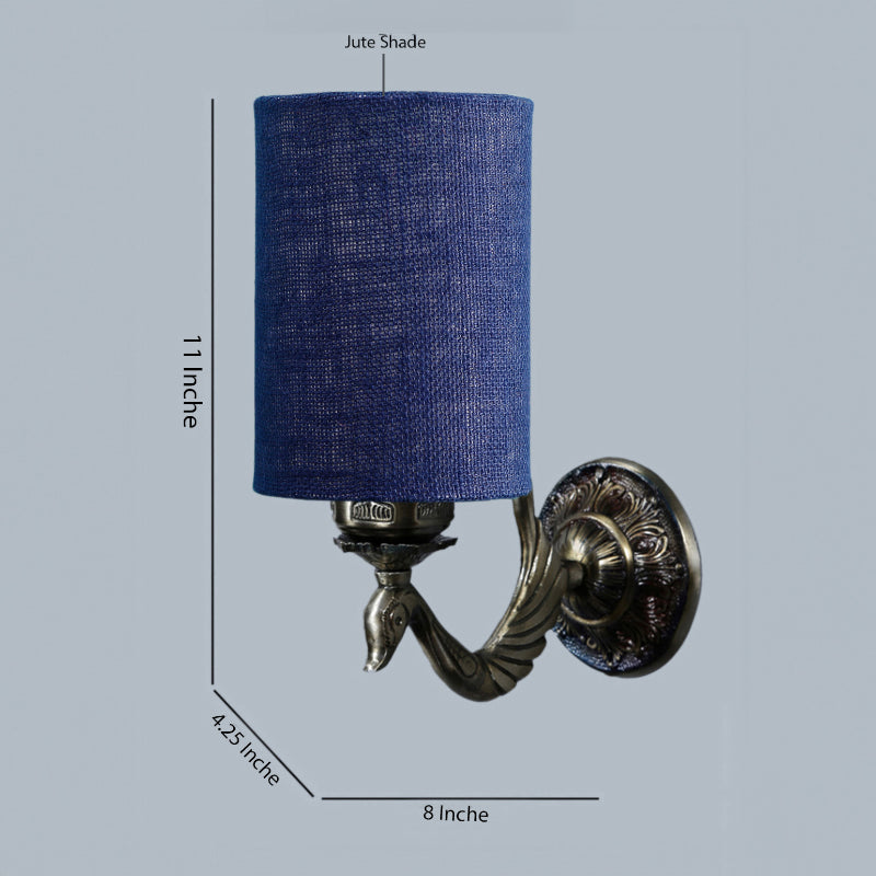 Wall Lamp - Amro Retro Cylindrical Wall Lamp - Blue