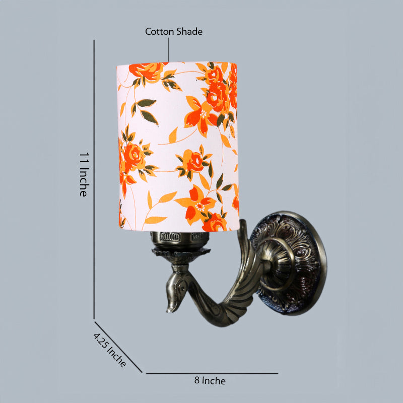 Wall Lamp - Amro Retro Ibis Flora Cylindrical Wall Lamp