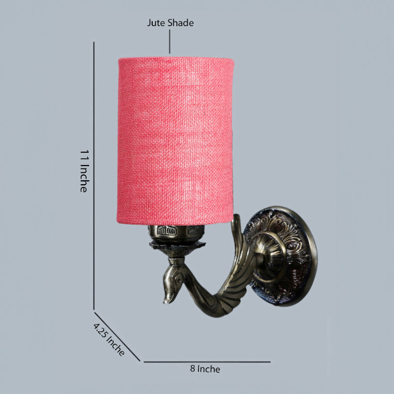 Wall Lamp - Amro Retro Cylindrical Wall Lamp - Pink