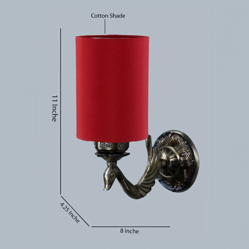 Wall Lamp - Amro Retro Cylindrical Wall Lamp - Red