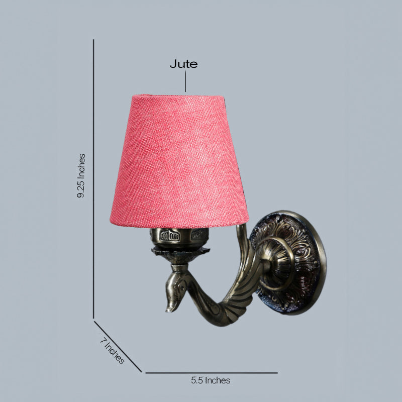 Buy Amro Retro Conical Wall Lamp - Pink Wall Lamp from Vaaree