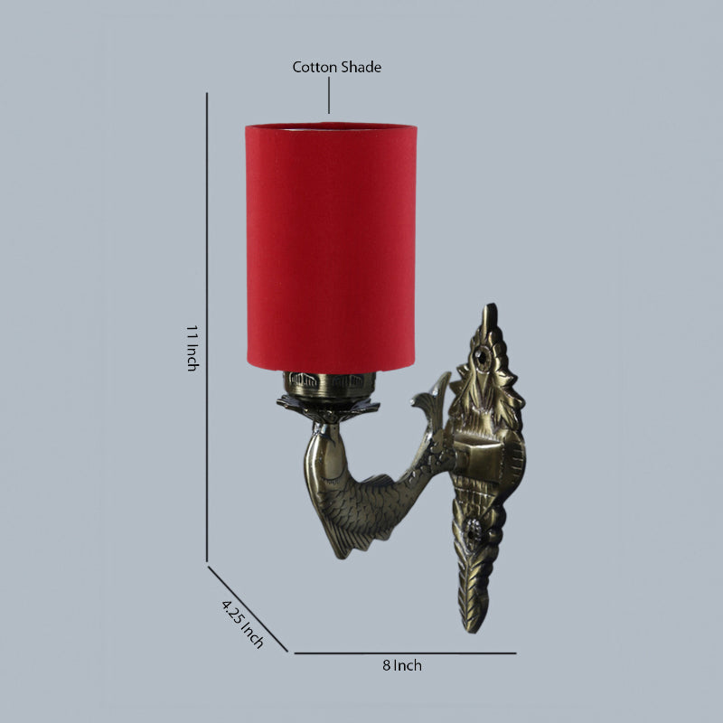 Buy Ziada Stiva Cylindrical Wall Lamp - Red Wall Lamp from Vaaree