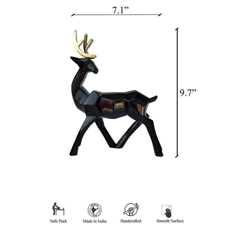 Buy Stag Siro Showpiece - Black Showpiece from Vaaree