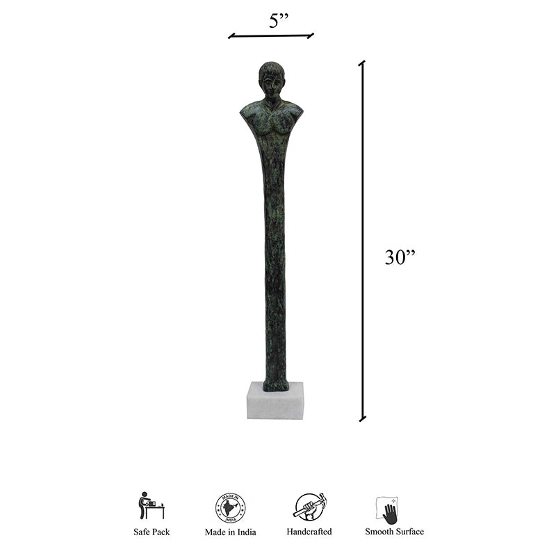 Buy French Sculpt Showpiece - Green Showpieces from Vaaree