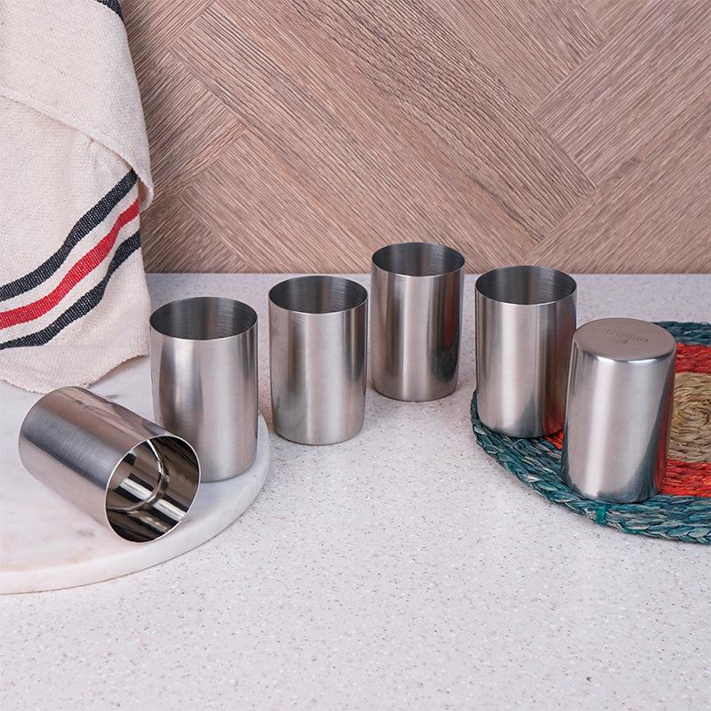 Buy Jonis Stainless Steel Tumbler (300 ML) - Set Of Six Tumbler from Vaaree