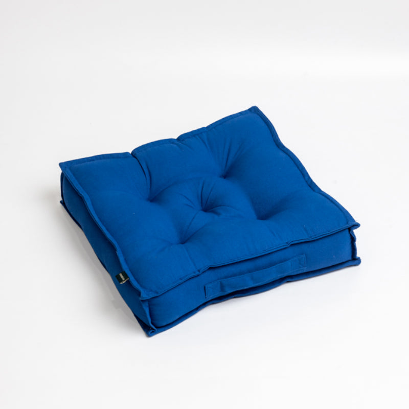 Buy Tara Floor Cushion (Classic Blue) - Set Of Four Floor Cushions from Vaaree