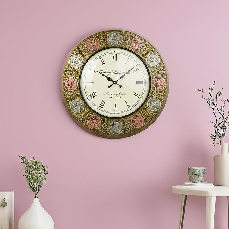 Buy Astro Sign Vintage Wall Clock Wall Clock from Vaaree