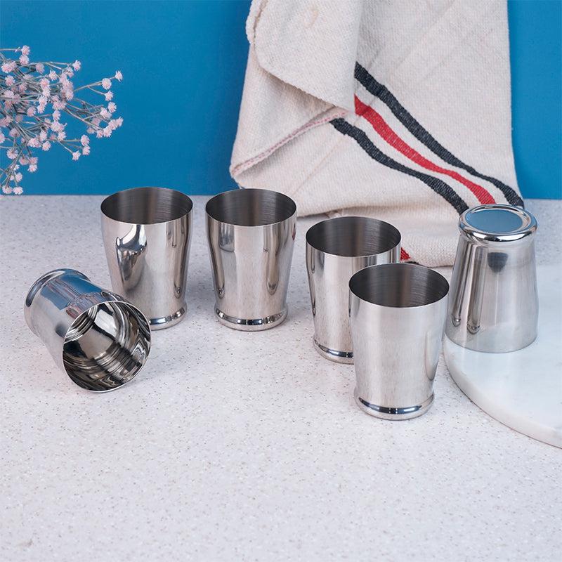 Buy Semos Stainless Steel Tumbler (300 ML) - Set Of Six Tumbler from Vaaree