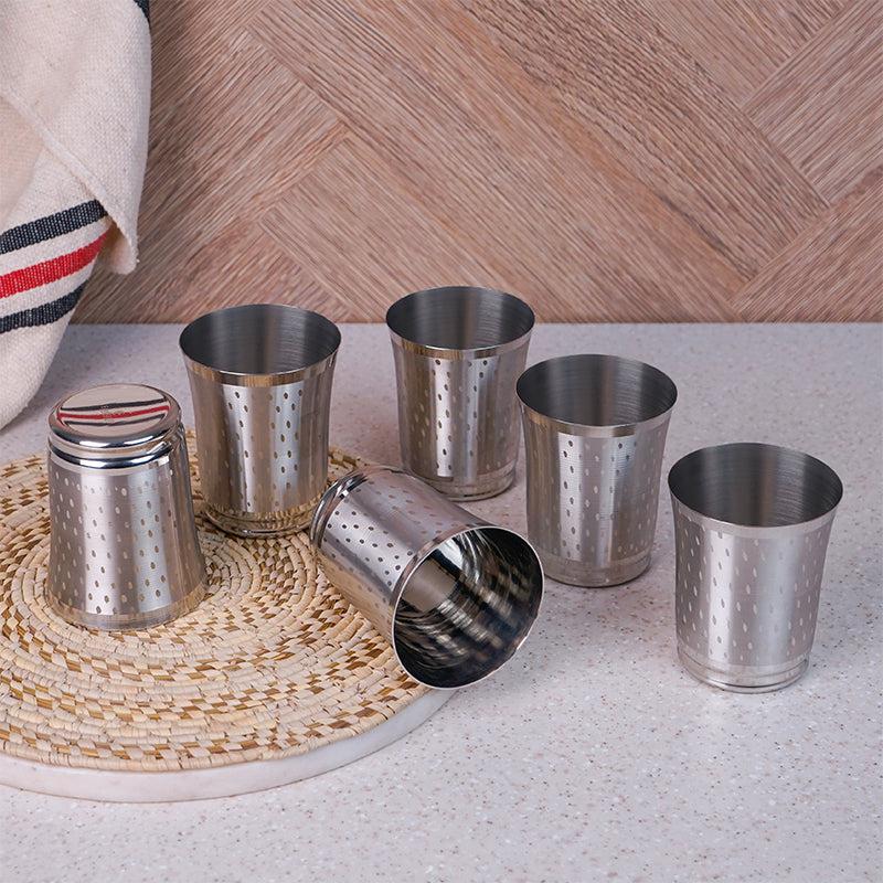 Buy Mafine Stainless Steel Tumbler (300 ML) - Set Of Six Tumbler from Vaaree