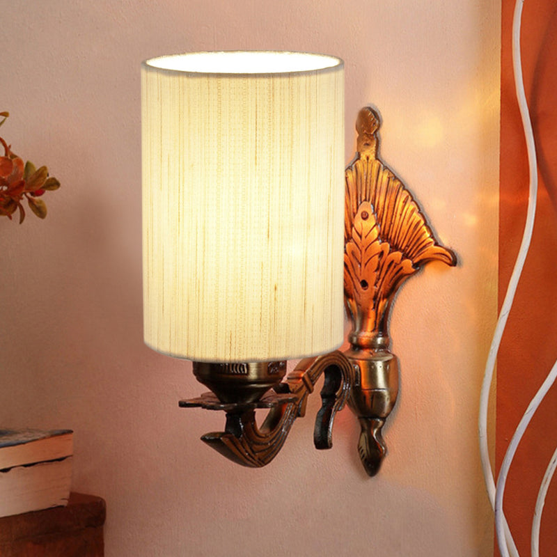 Wall Lamp - Magda Masique Cylindrical Wall Lamp - Off White