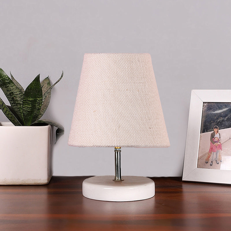 Table Lamp - Vero Table Lamp With Jute Shade - White