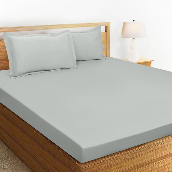 Bedsheets - Sanumi Solid Bedsheet - Grey