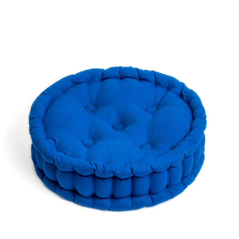 Buy Aidan Floor Cushion - Classic Blue Floor Cushions from Vaaree