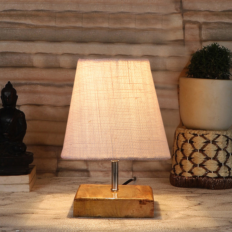 Table Lamp - Tryda Table Lamp With Jute Shade - White