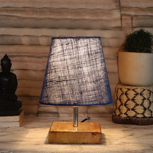 Table Lamp - Tryda Table Lamp With Jute Shade - Blue