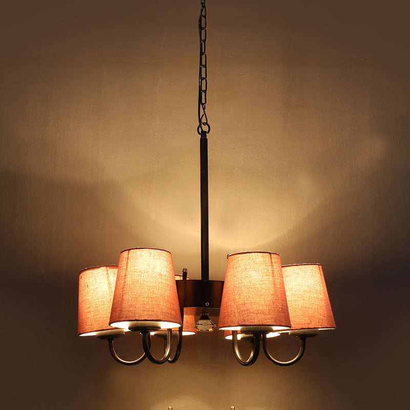 Ceiling Lamp - Viya Conical Chandelier - Grey