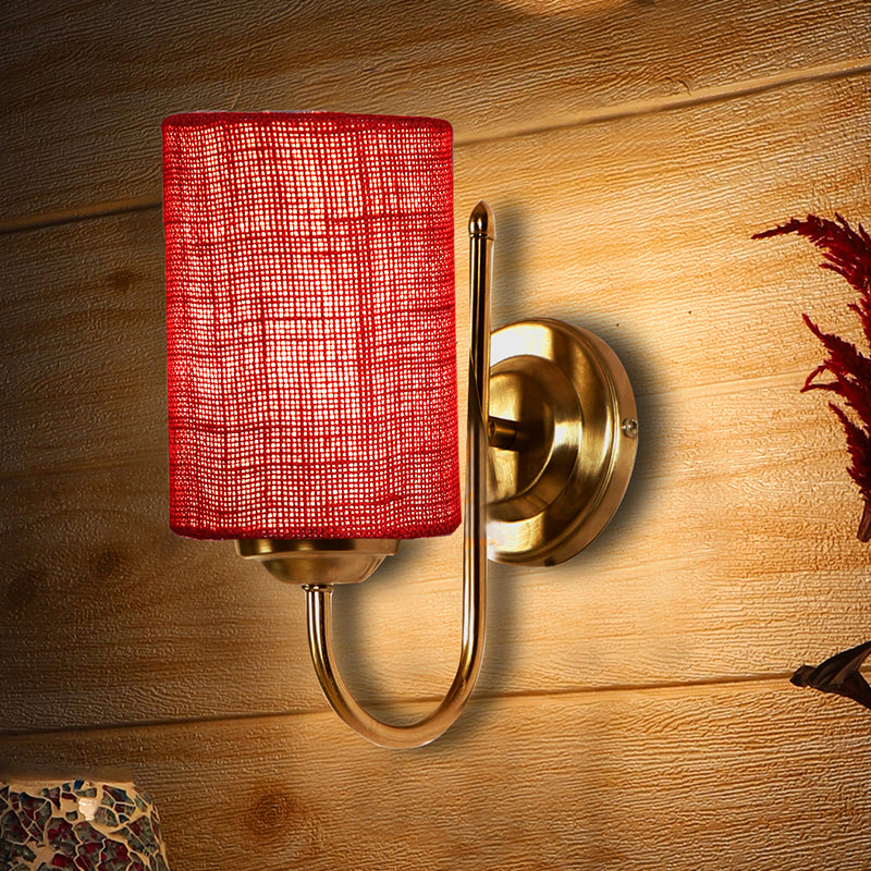 Wall Lamp - Altura Cylindrical Wall Lamp - Maroon