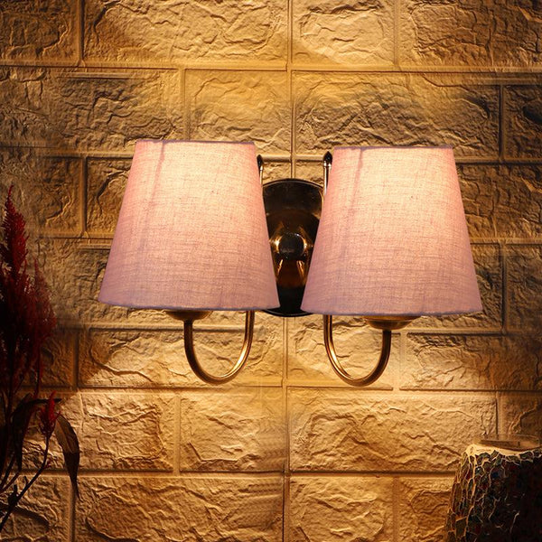 Buy Veda Duo Conical Wall Lamp - Grey Wall Lamp from Vaaree