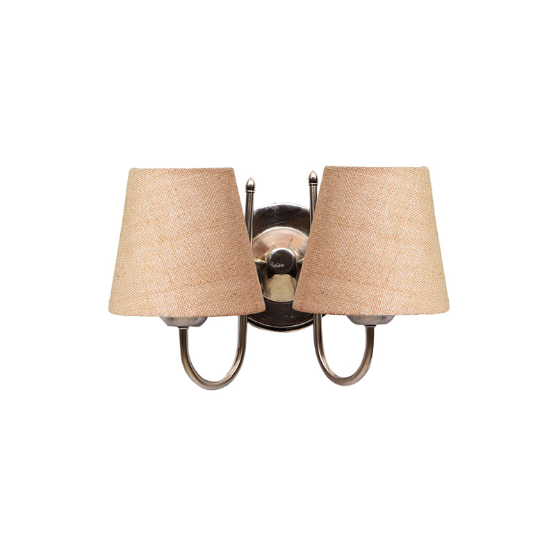 Wall Lamp - Veda Duo Conical Wall Lamp - Beige