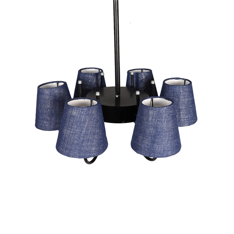 Ceiling Lamp - Viya Conical Chandelier - Blue