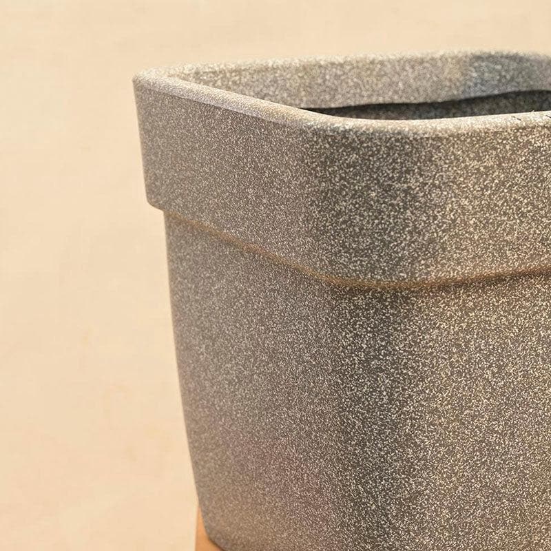 Buy Ugaoo Barca Square Small Planter - Grey Pots & Planters from Vaaree