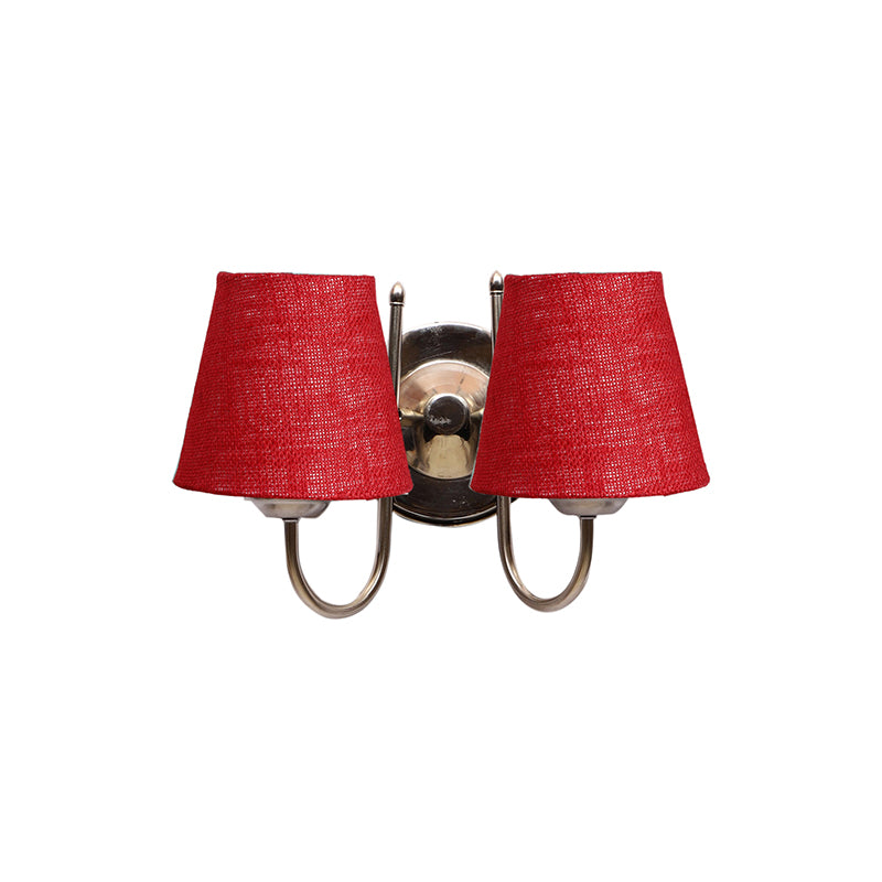 Wall Lamp - Veda Duo Conical Wall Lamp - Maroon