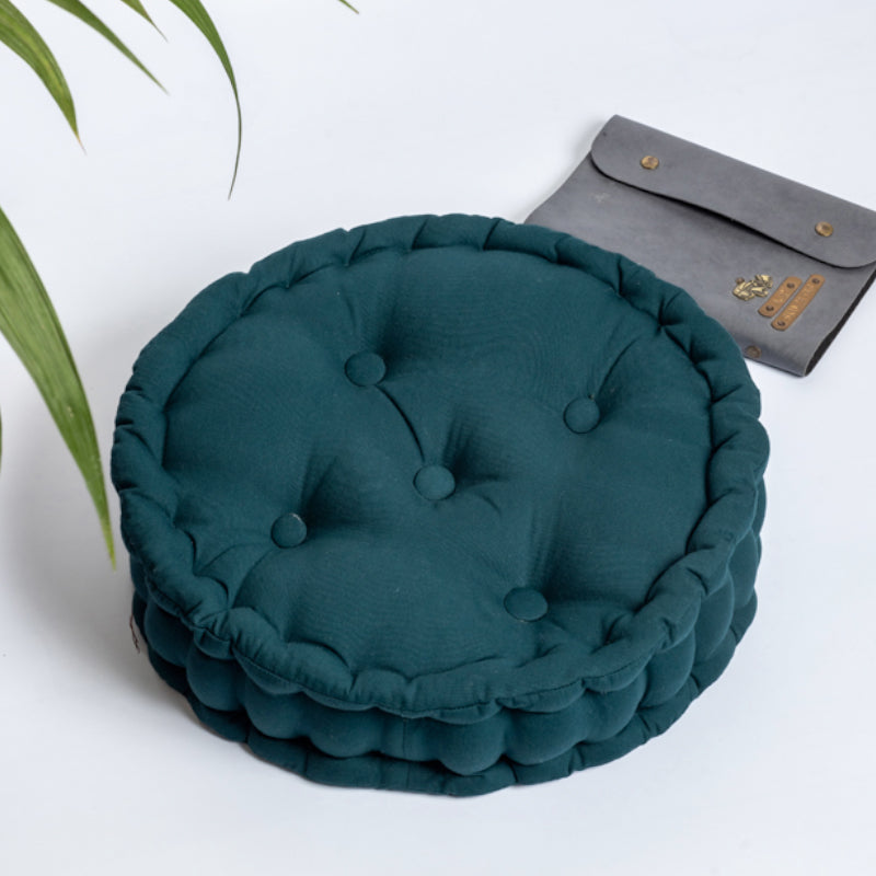 Buy Aidan Floor Cushion - Botanical Green Floor Cushions from Vaaree