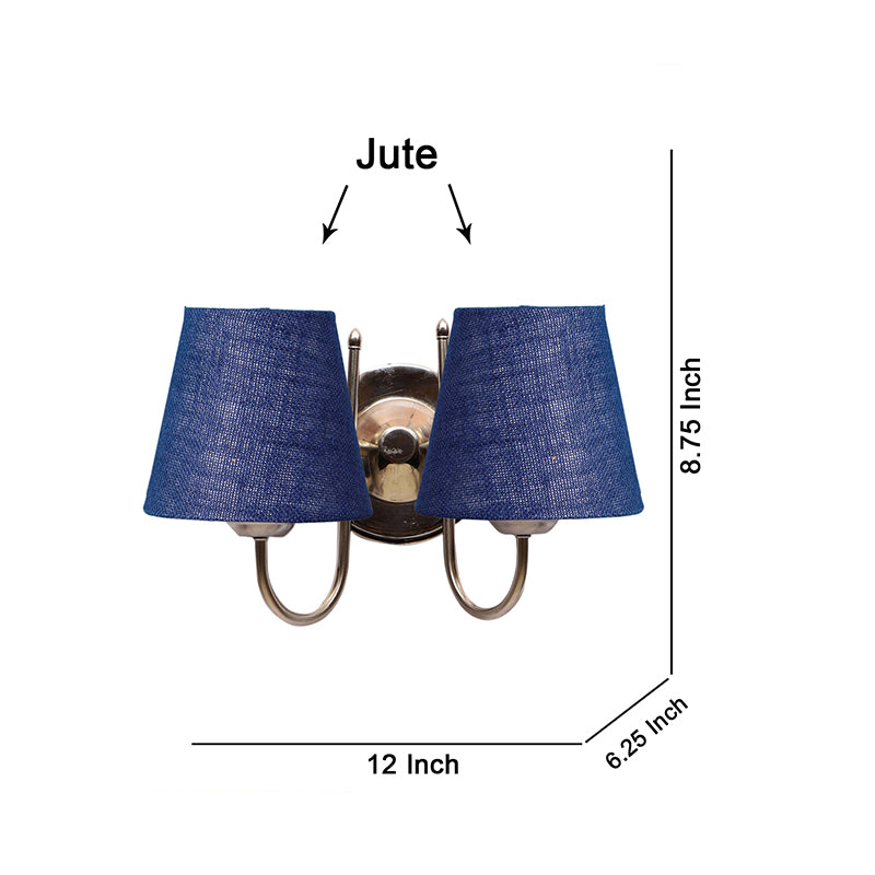 Wall Lamp - Veda Duo Conical Wall Lamp - Blue