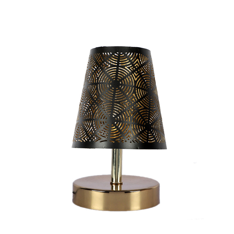 Buy Alba Etched Table Lamp - Black Table Lamp from Vaaree