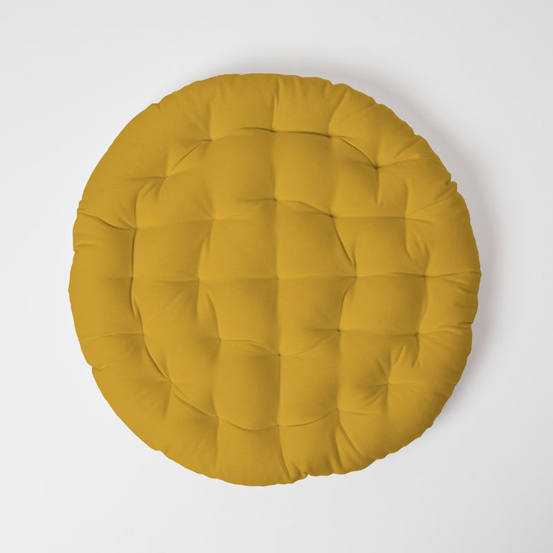 Buy Gloria Floor Cushion - Mustard Yellow Floor Cushions from Vaaree