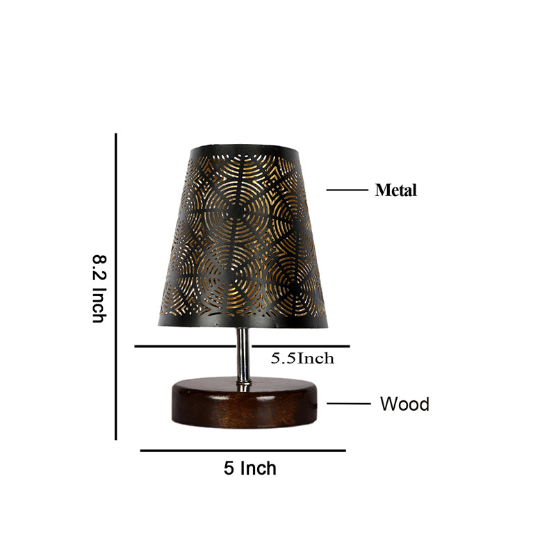 Table Lamp - Mita Flora Etched Table Lamp