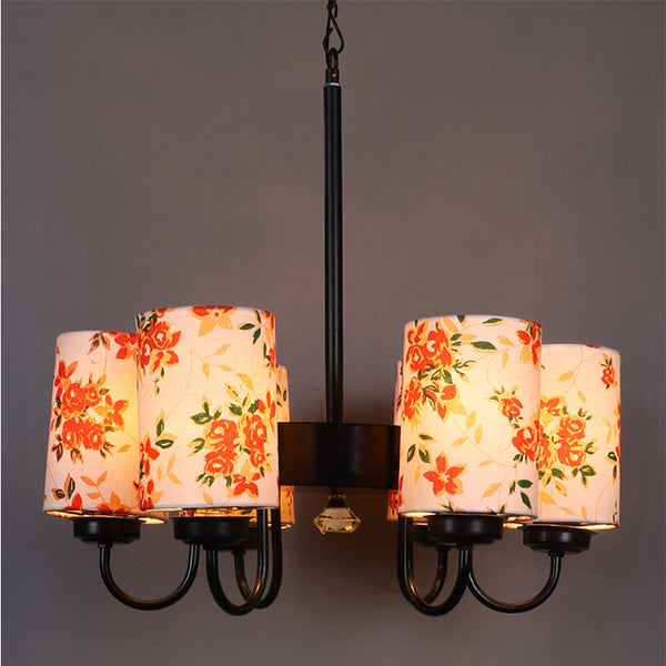 Ceiling Lamp - Ibis Flora Cylindrical Viya Chandelier