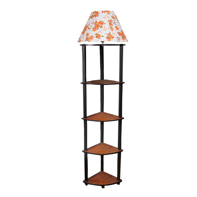 Floor Lamp - Druva Ibis Flora Floor Lamp With Shelf