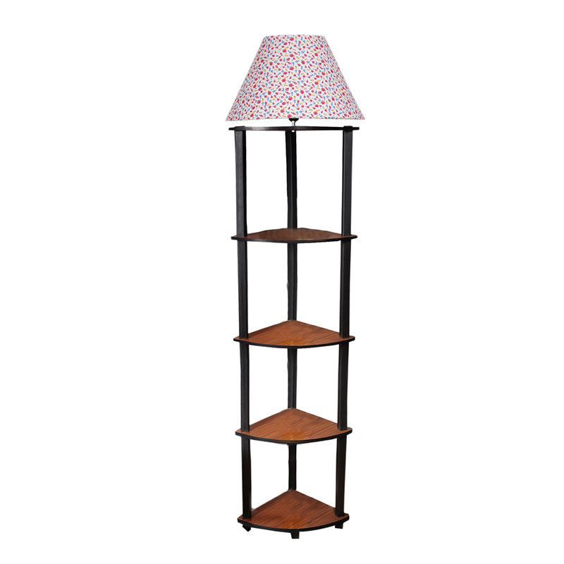 Floor Lamp - Druva Color Splash Floor Lamp With Shelf