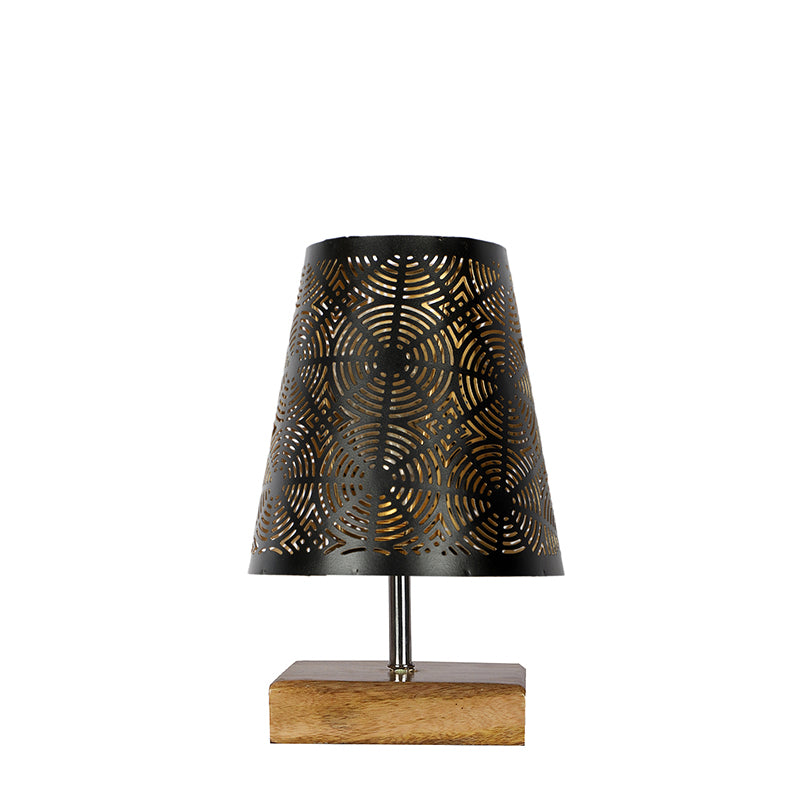 Table Lamp - Niksha Etched Table Lamp - Black