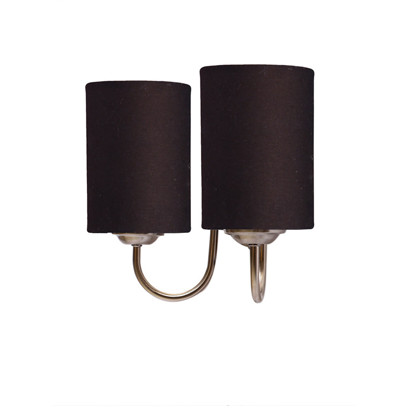 Wall Lamp - Veda Duo Cylindrical Wall Lamp - Black