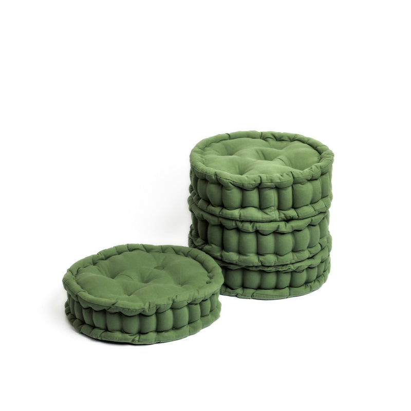 Buy Aidan Floor Cushion (Light Green) - Set Of Four Floor Cushions from Vaaree