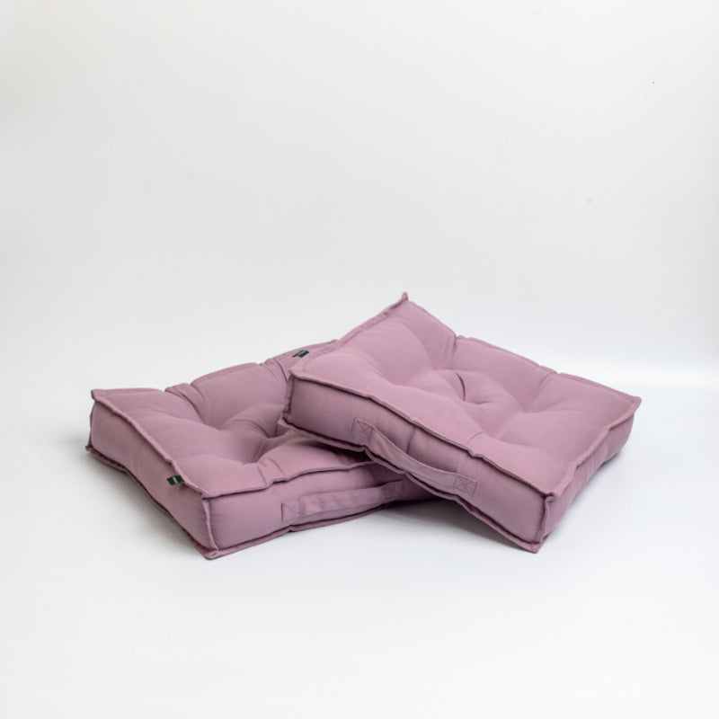 Buy Tara Floor Cushion (Lilac Purple) - Set Of Two Floor Cushions from Vaaree