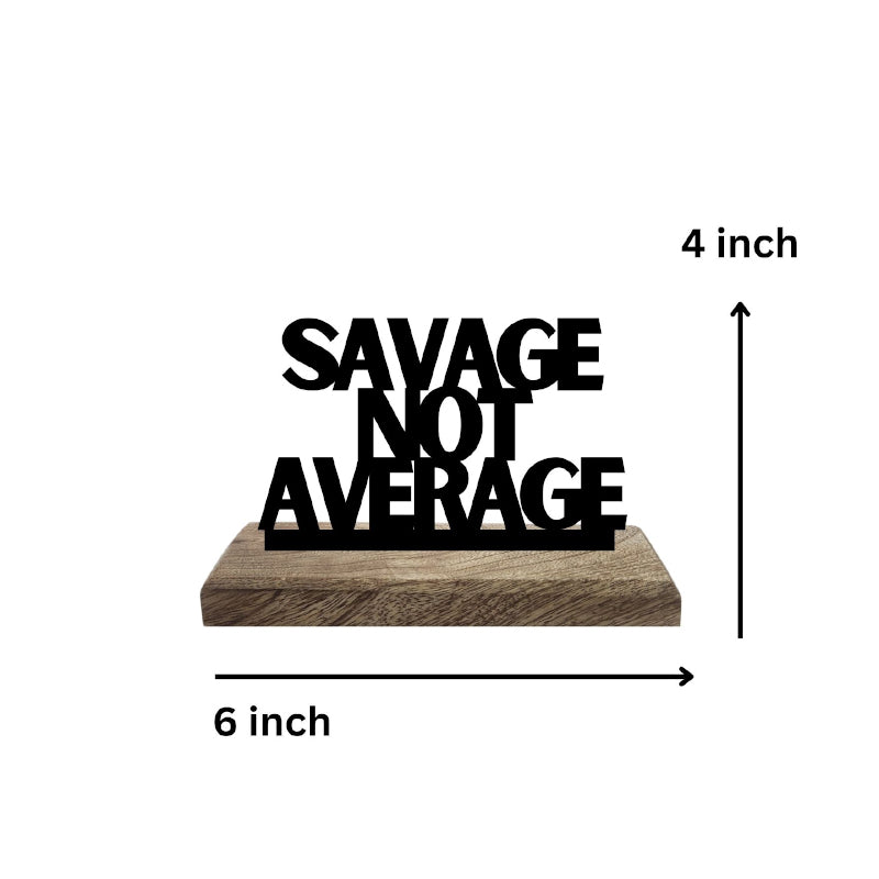 Buy Bold Beliefs Savage Attitude Typography Showpiece - Set Of Two Showpiece from Vaaree