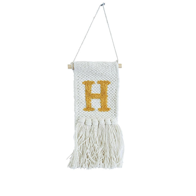 Wall Tapestry - H Monogram Mini Wall Hanging