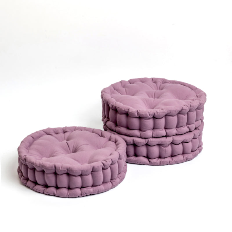 Buy Aidan Floor Cushion (Lilac Purple) - Set Of Three Floor Cushions from Vaaree