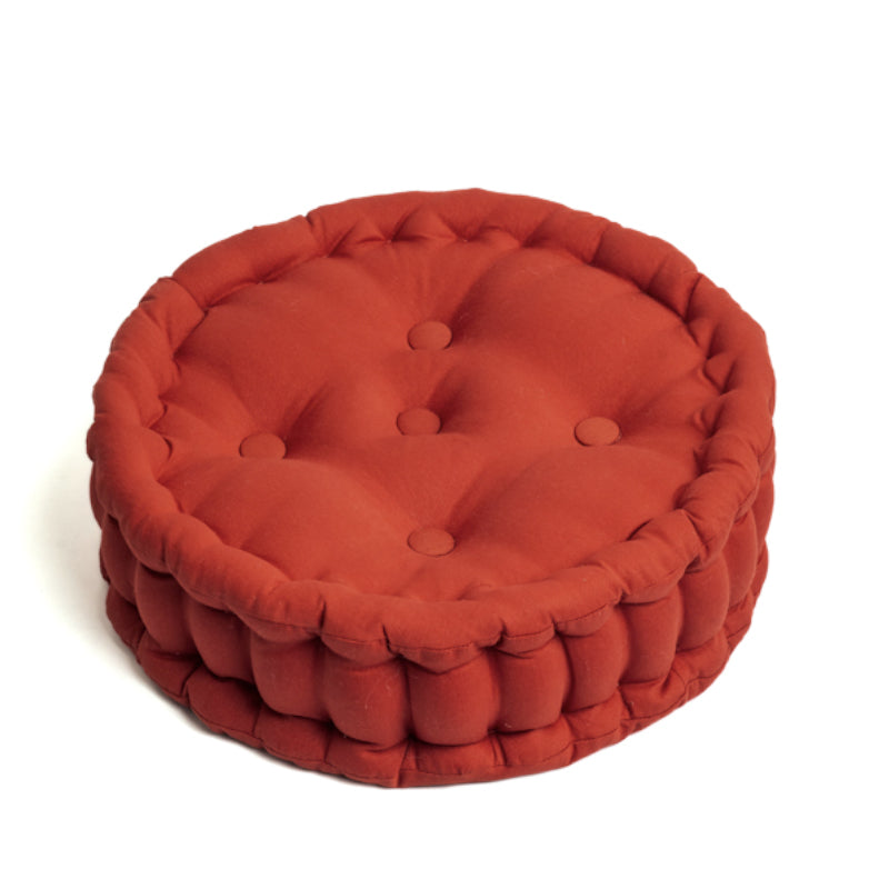 Buy Aidan Floor Cushion (Terracotta Brown) - Set Of Four Floor Cushions from Vaaree