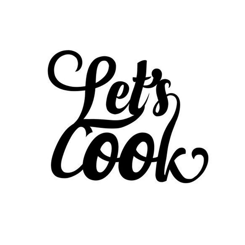 Wall Accents - Let'S Cook Black Wall Art